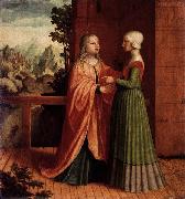 Master of Ab Monogram The Visitation oil on canvas